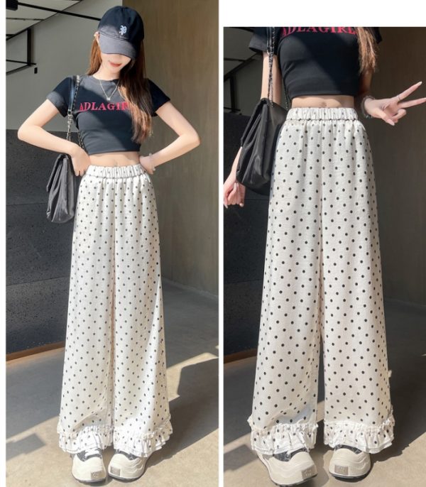 Spring and summer drape Casual wide leg pants for women - Image 7