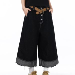Summer loose five pants straight pants cropped pants