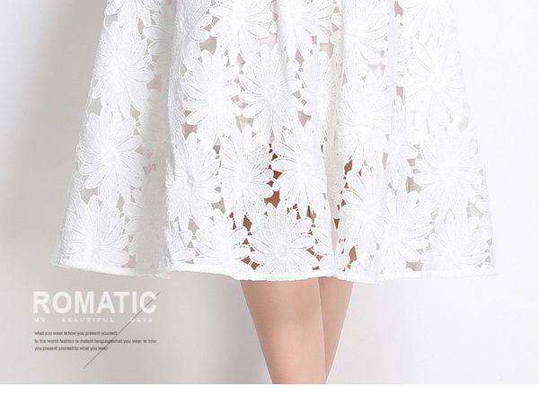 Elegant high waist temperament short hollow tops 2pcs set - Image 11