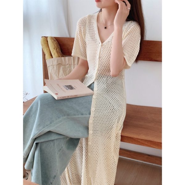 Knitted tops summer cardigan for women - Image 3