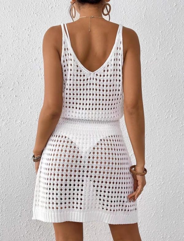 European style hollow beach dress sexy sling smock for women - Image 6