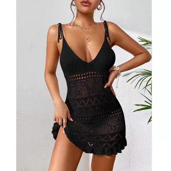 European style sling beach dress sexy dress