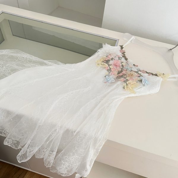 Lace sling France style T-back summer spring dress for women - Image 4