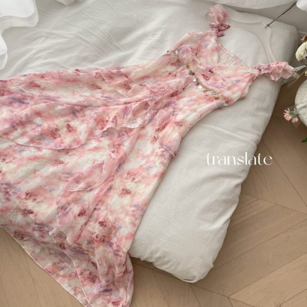 Vacation printing jumpsuit chiffon long dress - Image 4