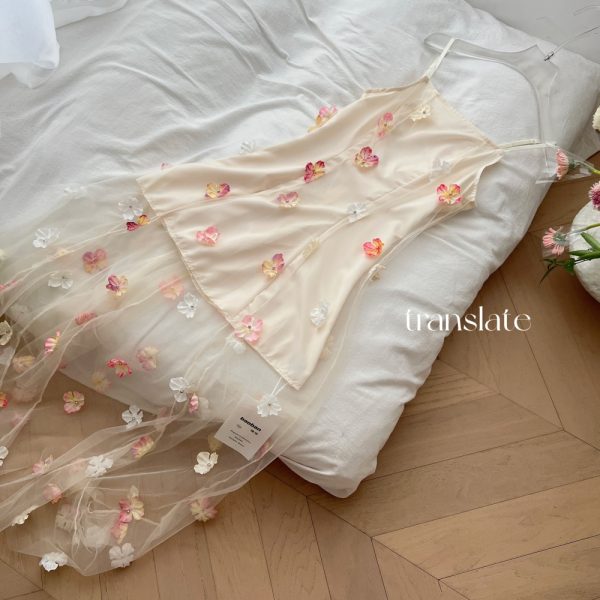 Sling temperament fashion France style romantic dress - Image 6