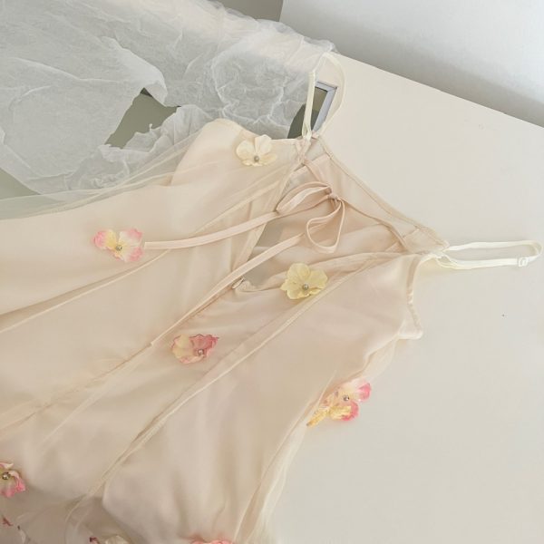 Sling temperament fashion France style romantic dress - Image 8