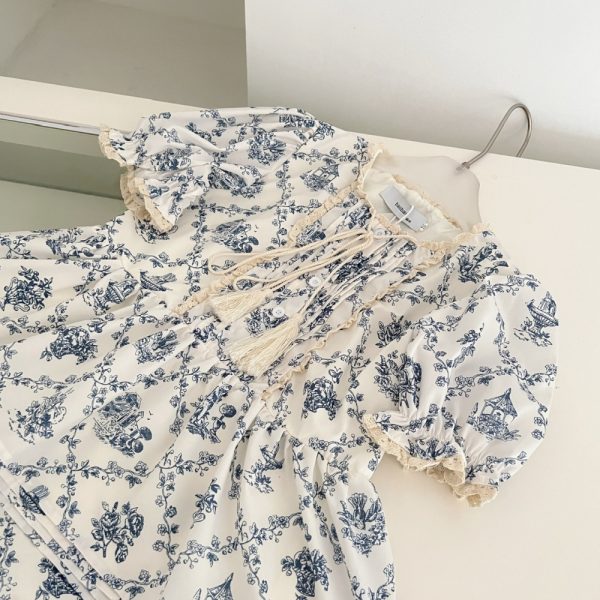Blue and white porcelain doll Casual dress - Image 5