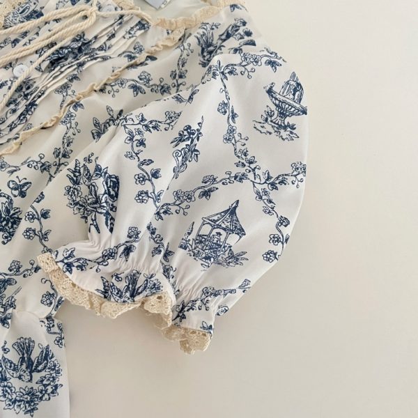 Blue and white porcelain doll Casual dress - Image 6