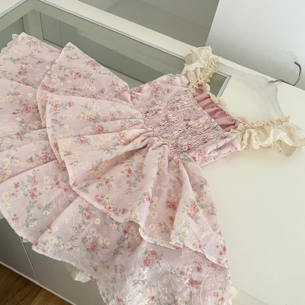 Boats sleeve sweet pinched waist refinement tender dress - Image 8
