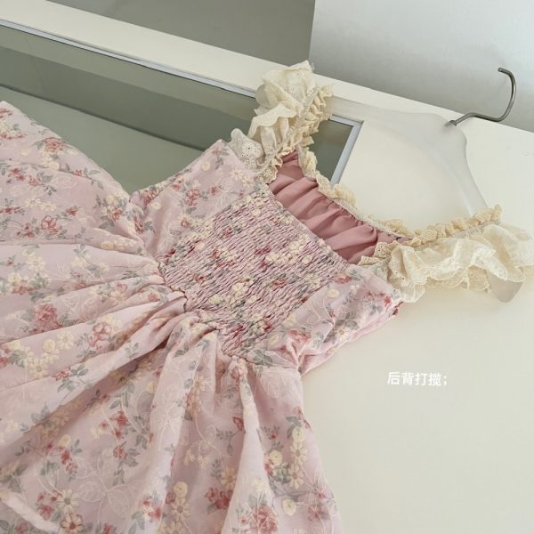 Boats sleeve sweet pinched waist refinement tender dress - Image 9