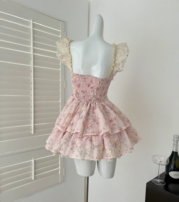 Boats sleeve sweet pinched waist refinement tender dress - Image 10