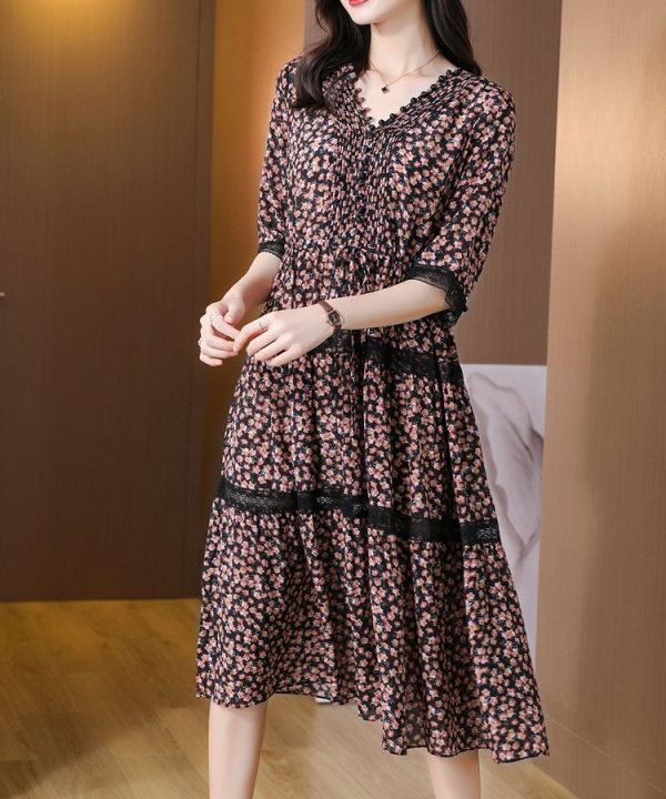 Silk summer real silk light luxury fashion dress - Image 6