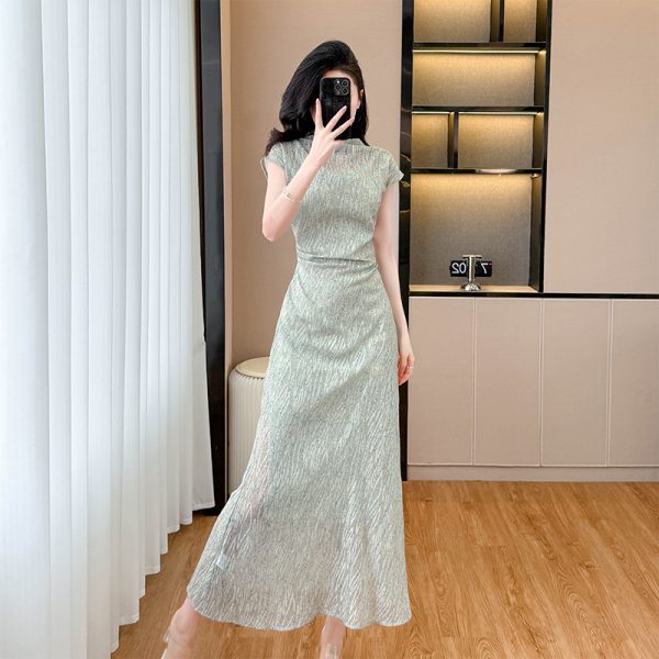 Summer small France style pinched waist dress 2pcs set - Image 2